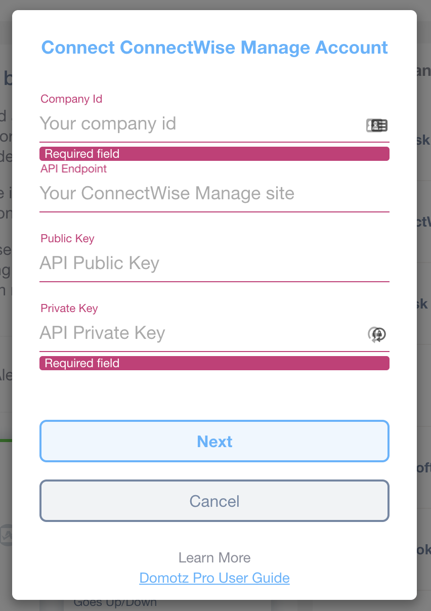 Domotz ConnectWise Manage Integration screenshot 11